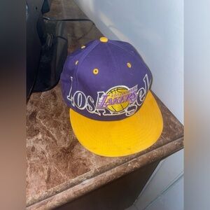 Vintage Lakers New Era Hardwood Classics SnapBack